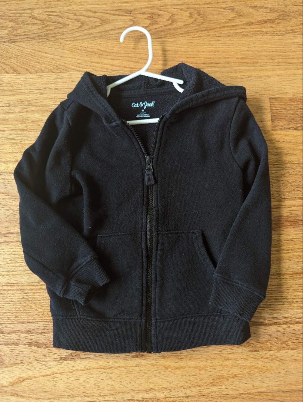 Cat & Jack Kids' Black Zip-Up Hoodie